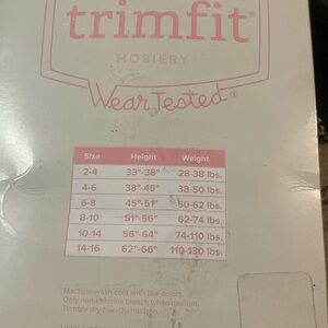 kids white tights brand new in package